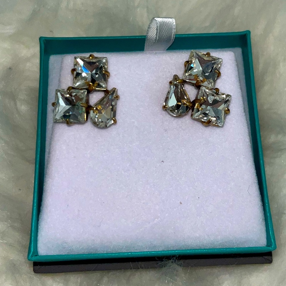 JCrew Sparkly Stud Earrings - worn once!